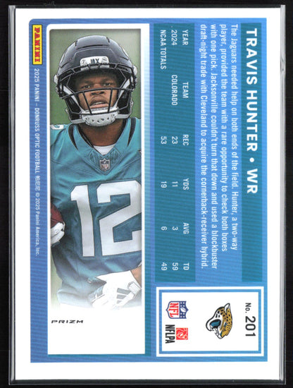 Travis Hunter RC Green Velocity Optic Rated Rookie