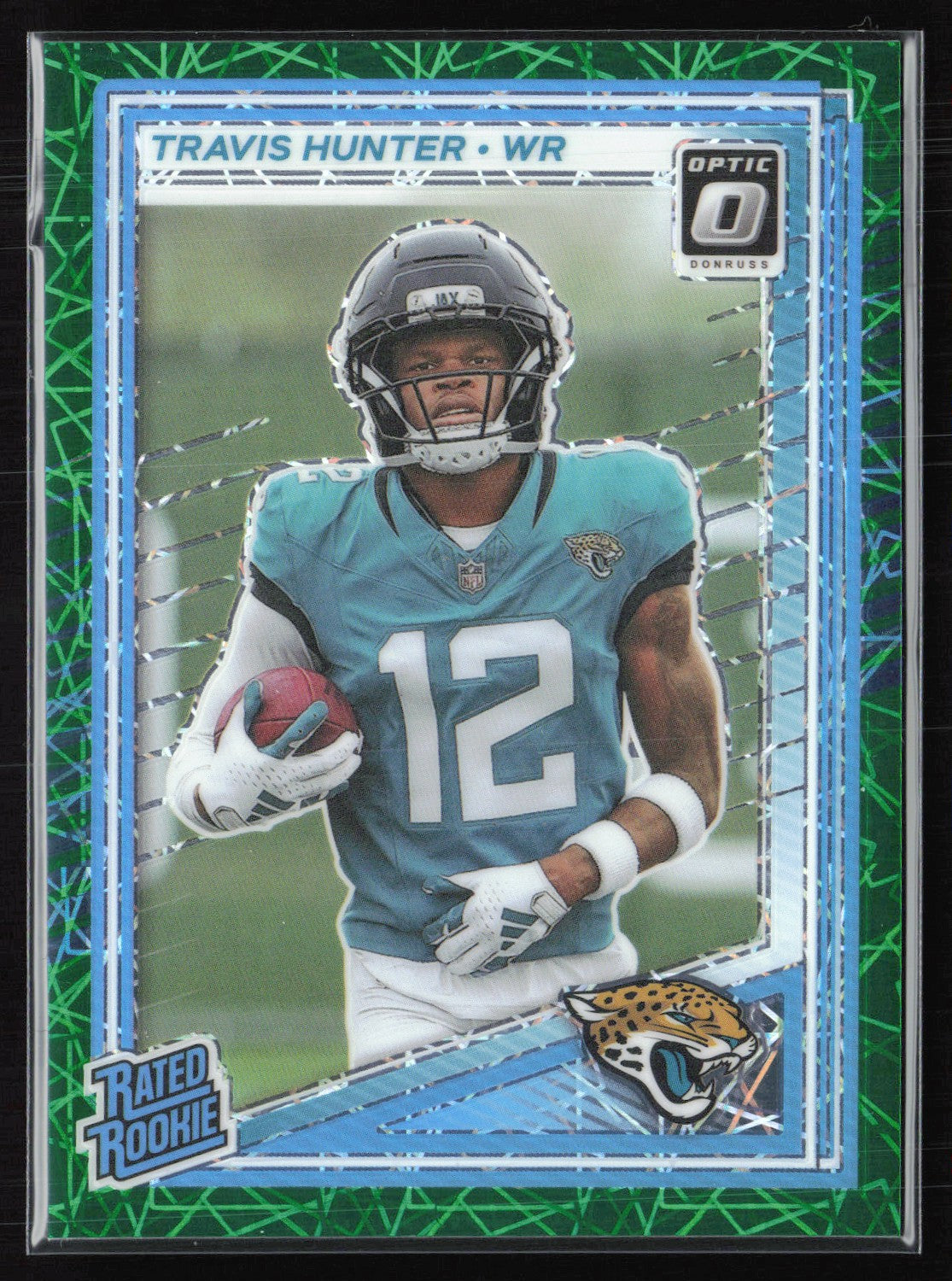 Travis Hunter RC Green Velocity Optic Rated Rookie