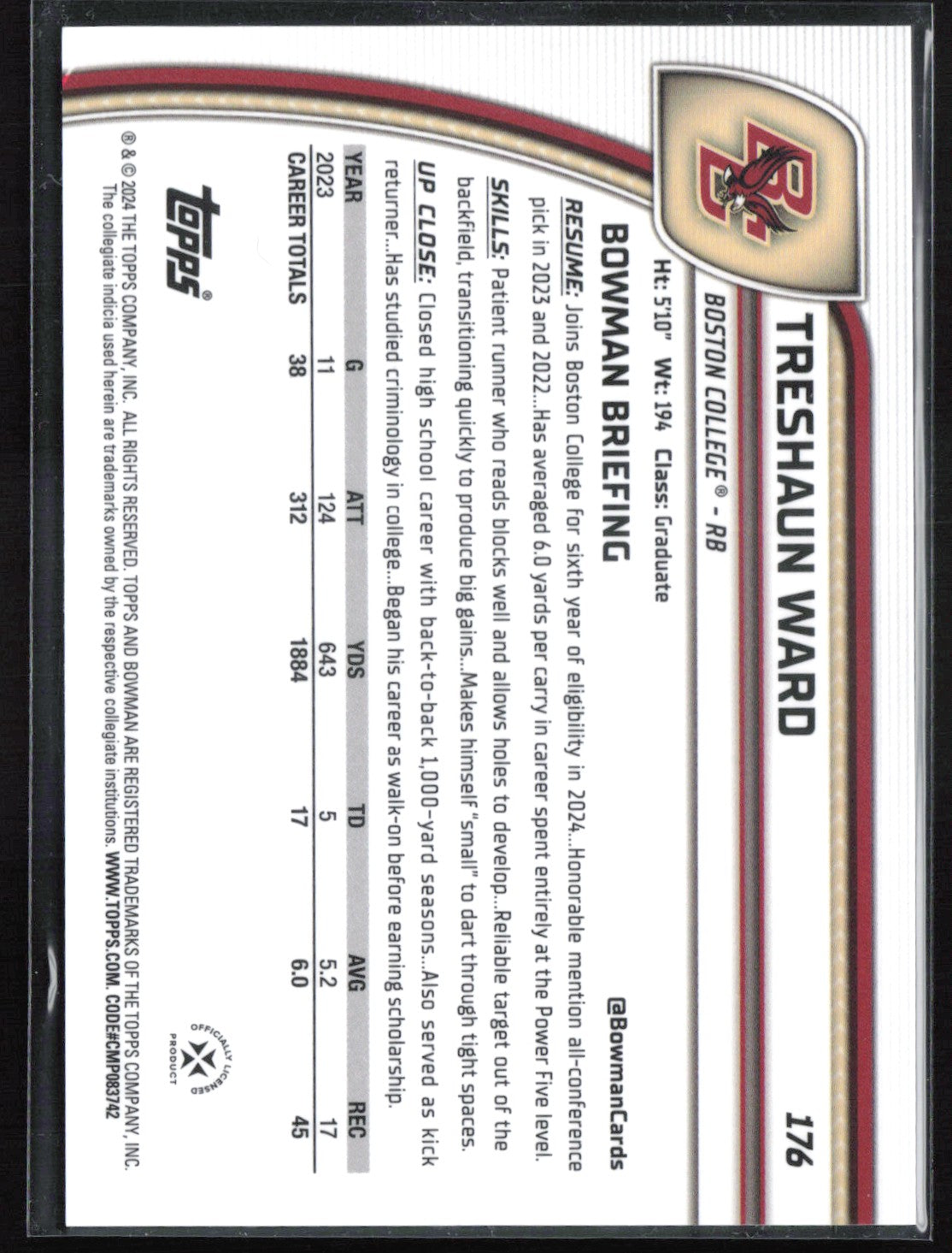 Treshaun Ward /375 Purple