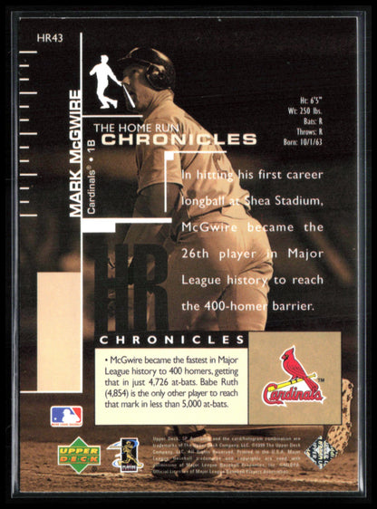 Mark McGwire 1999 SP Authentic