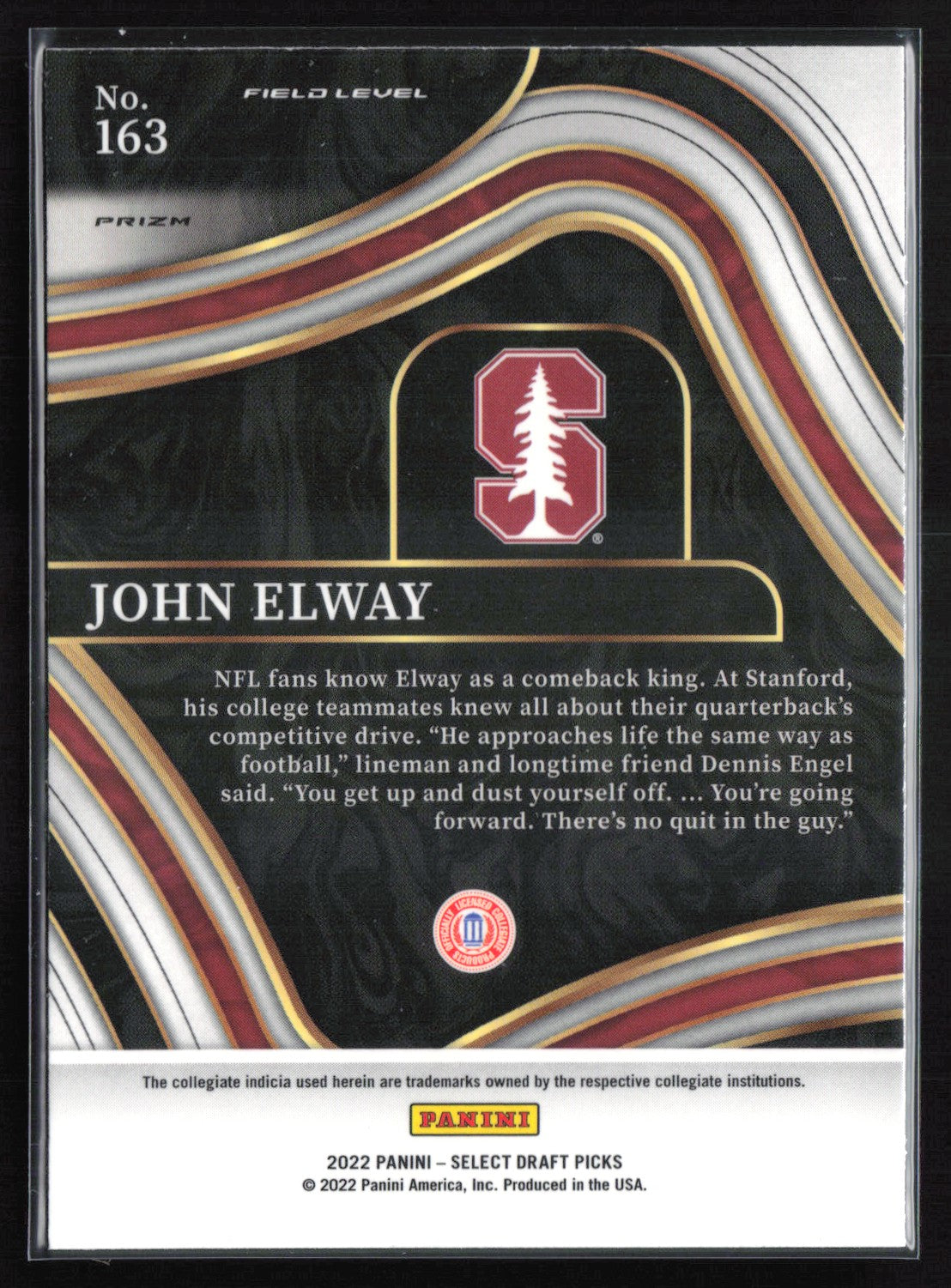 John Elway Yellow Laser Field Level