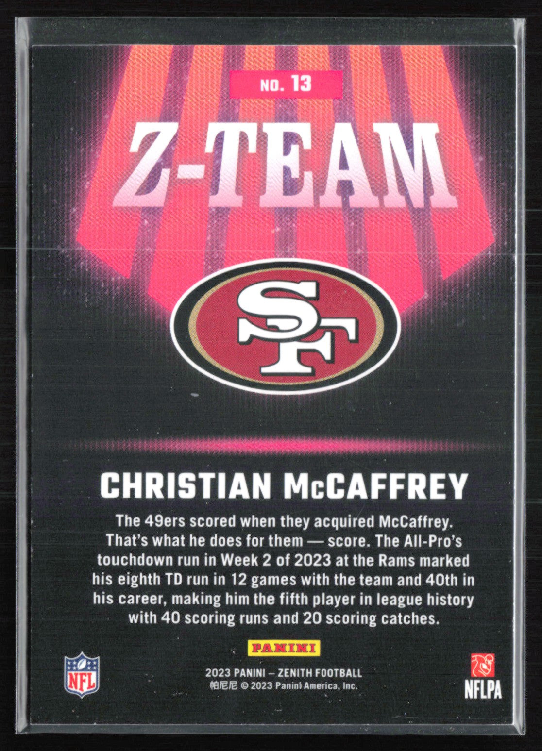 Christian McCaffrey Z-Team