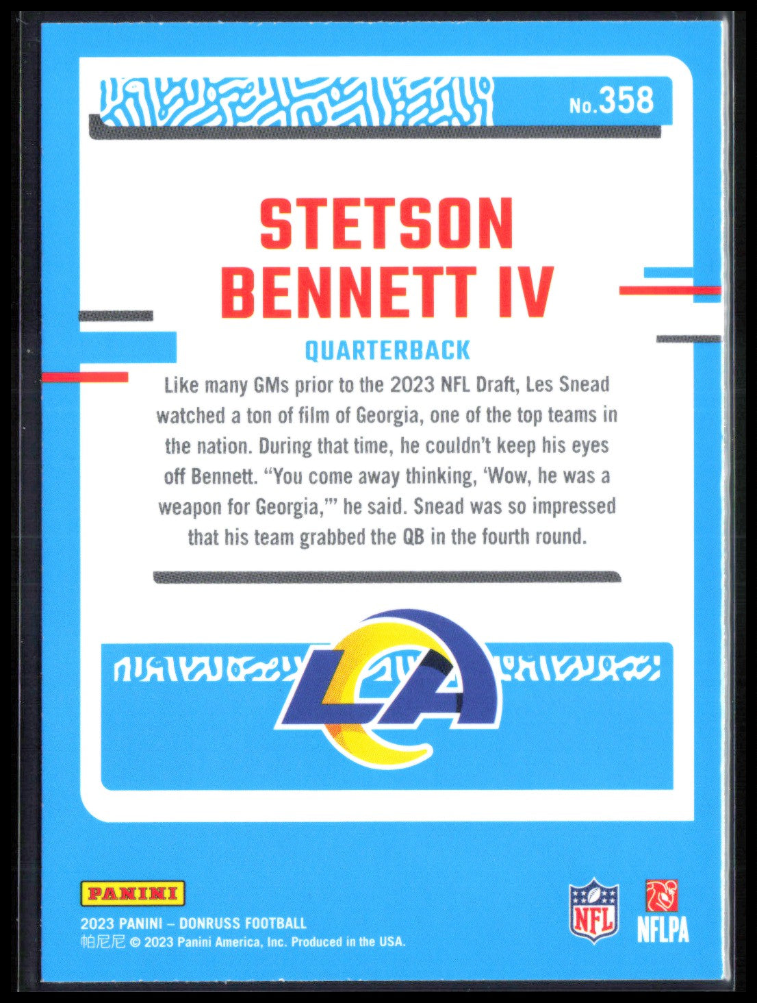 Stetson Bennett IV RC