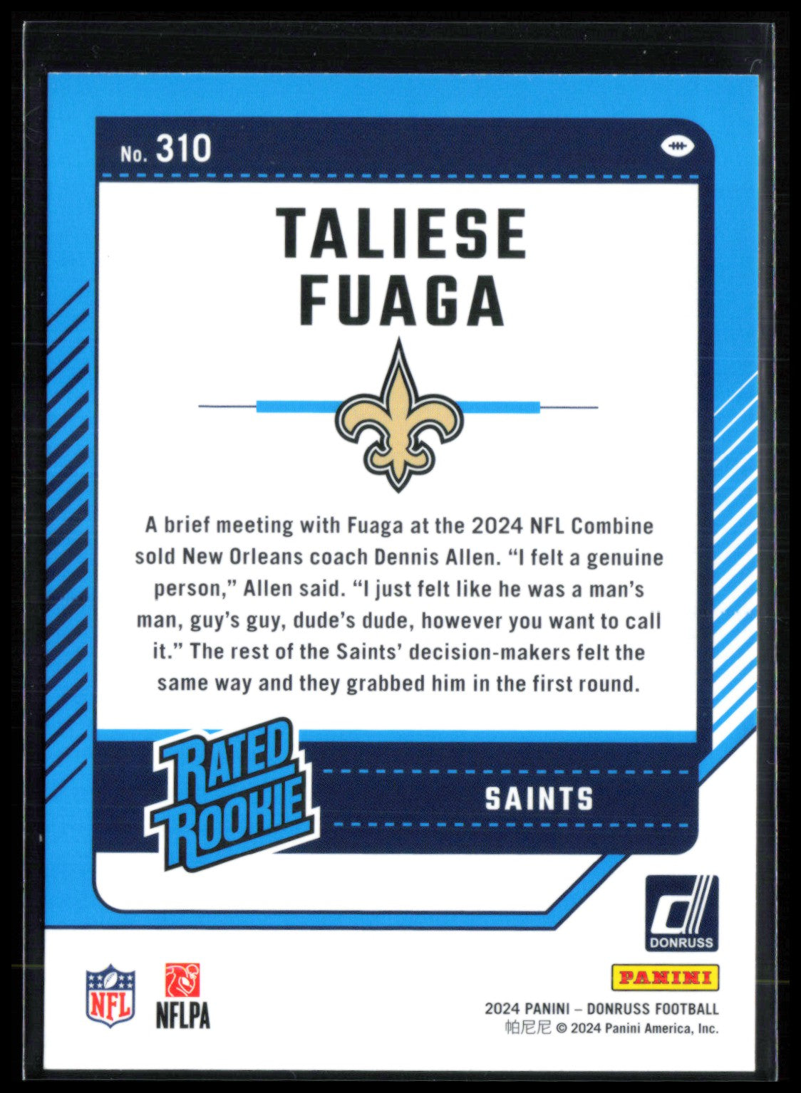 Taliese Fuaga RC Green