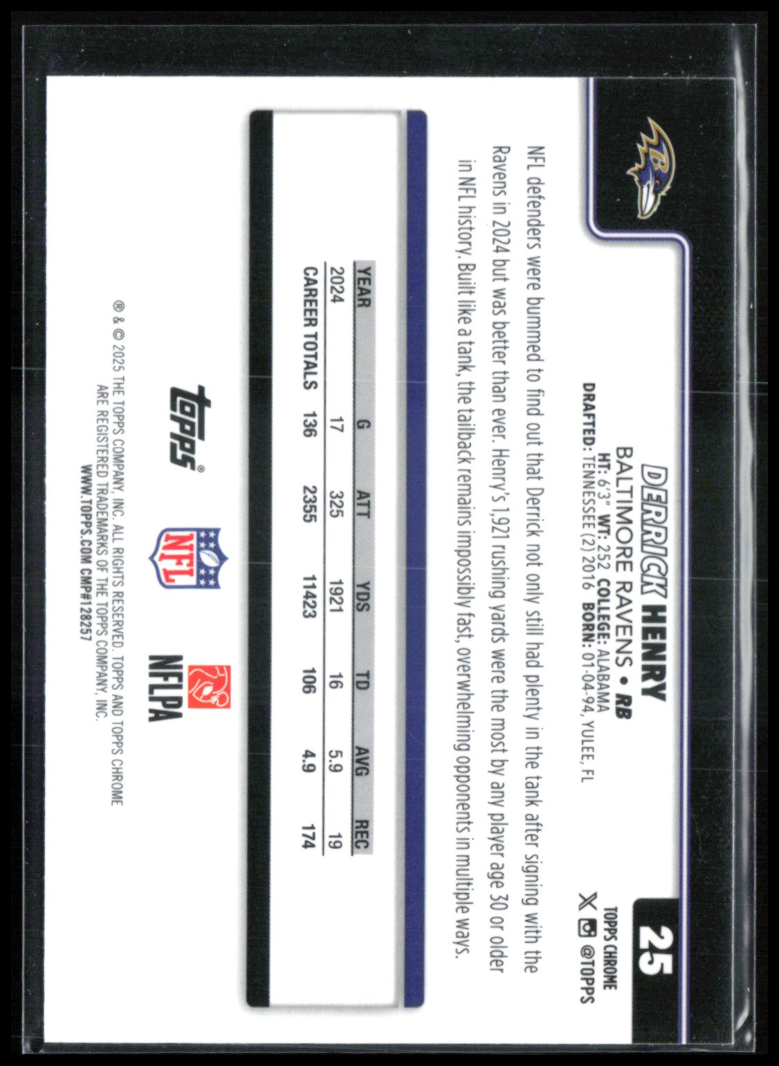 Derrick Henry RWB Refractor