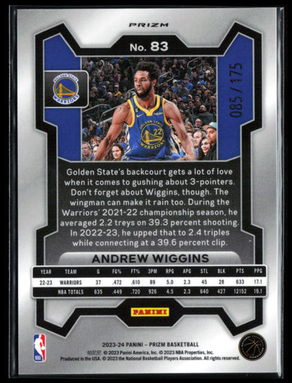 Andrew Wiggins White Prizm /175