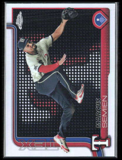 Marcus Semien Lightboard SSP 2025 Topps Chrome Refractor