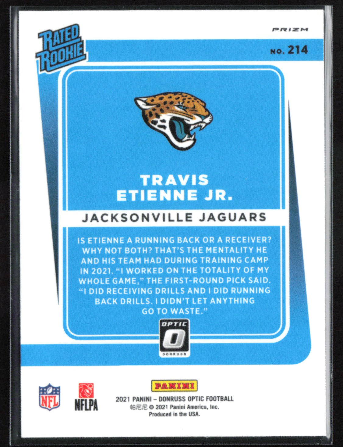 Travis Etienne Jr. RC Blue Scope