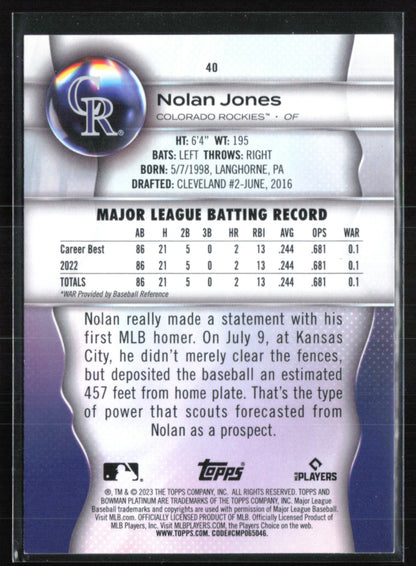 Nolan Jones RC