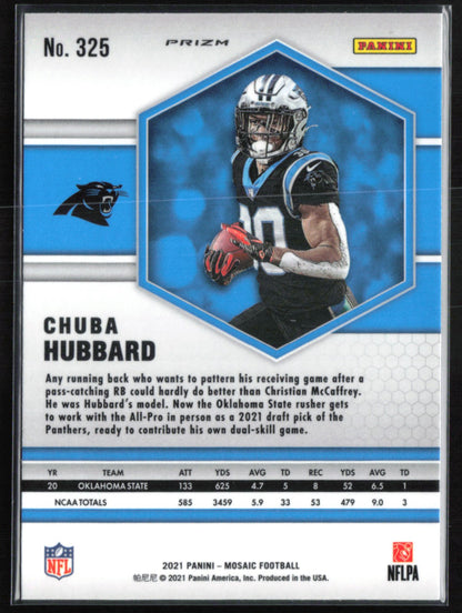 Chuba Hubbard RC Mosaic Prizm