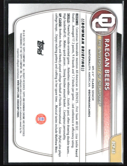 Raegan Beers 1st Bowman Mojo