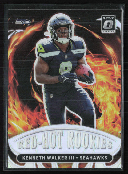 Kenneth Walker III RC Red-Hot Rookies