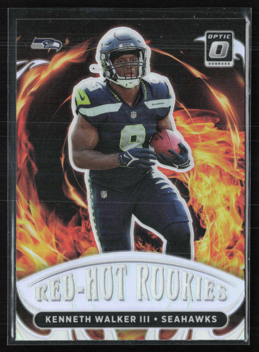 Kenneth Walker III RC Red-Hot Rookies
