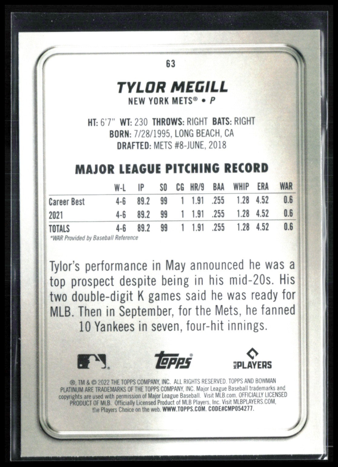 Tylor Megill RC
