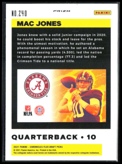 Mac Jones RC Silver