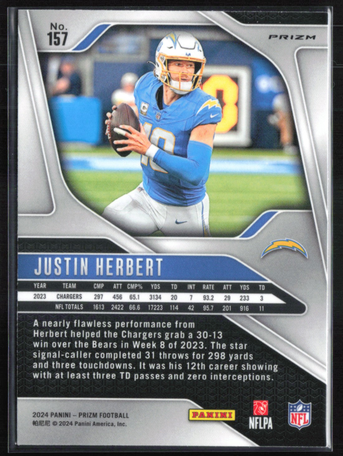 Justin Herbert Silver Prizm