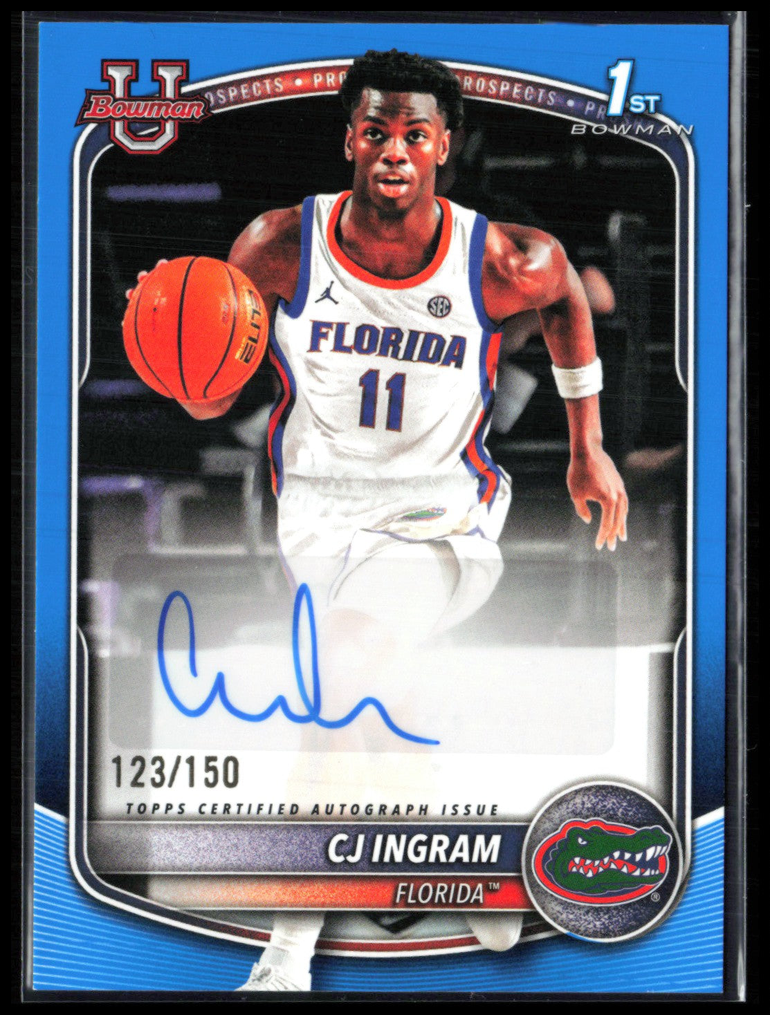 CJ Ingram 1st Bowman Auto Blue /150
