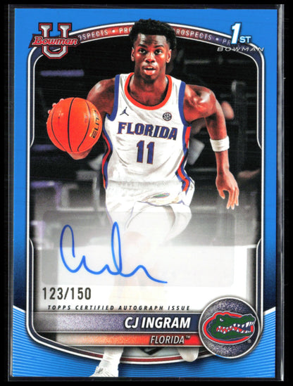 CJ Ingram 1st Bowman Auto Blue /150