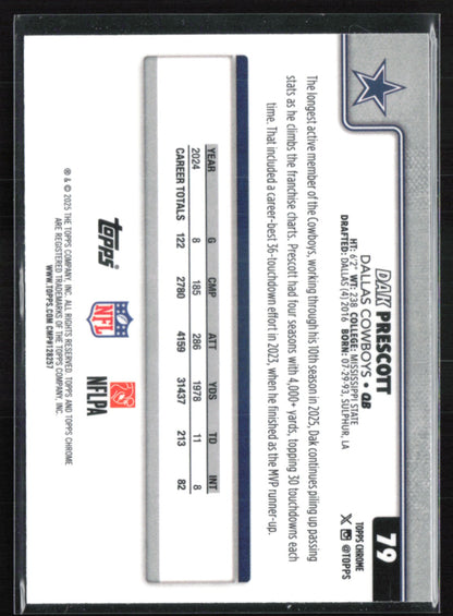 Dak Prescott Green Refractor /99