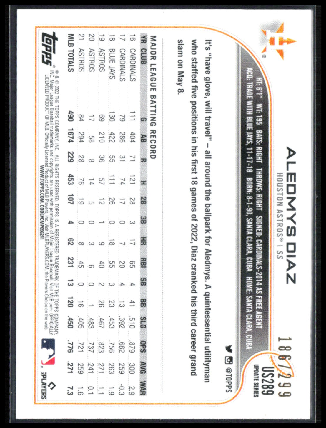 Aledmys Diaz Crackle Foil /299