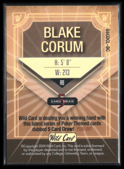 Blake Corum RC /4 2024 Wild Card