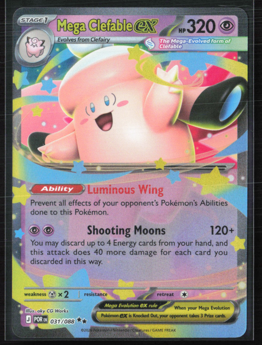 Mega Clefable ex - 031/088