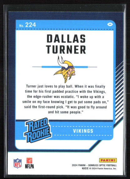 Dallas Turner RC Optic Rated Rookie
