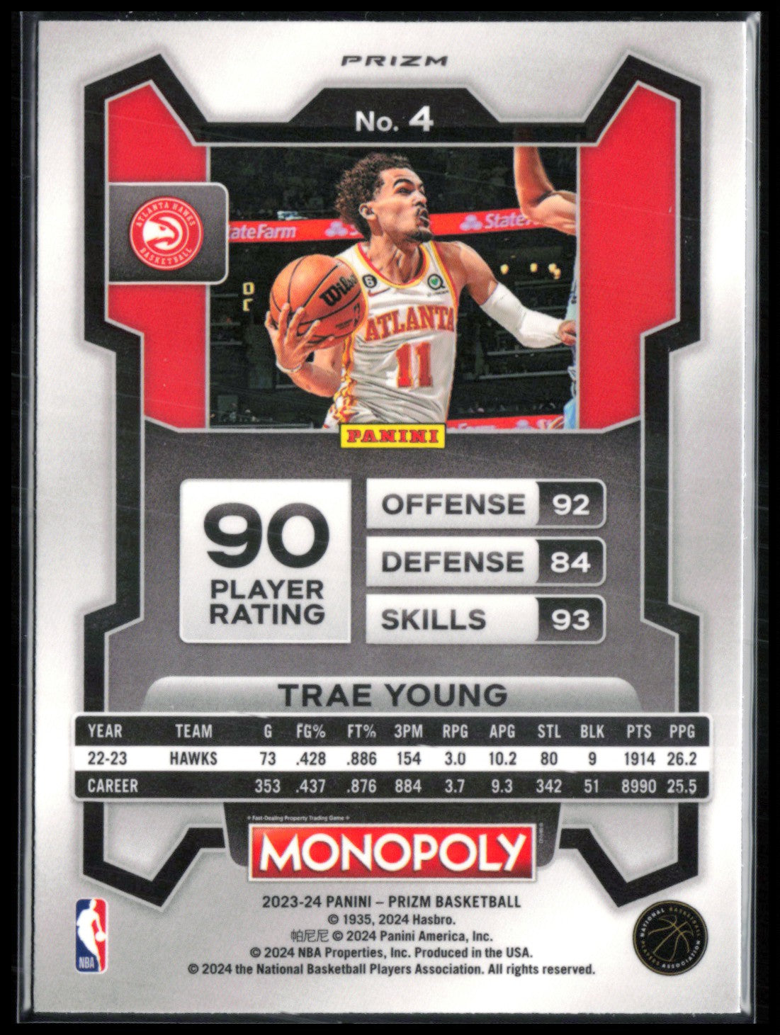 Trae Young Silver Monopoly
