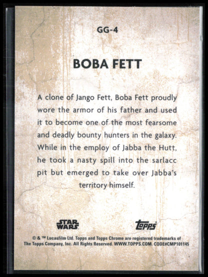 Boba Fett Galactic Graffiti 2025 Star Wars Topps Chrome GG-4