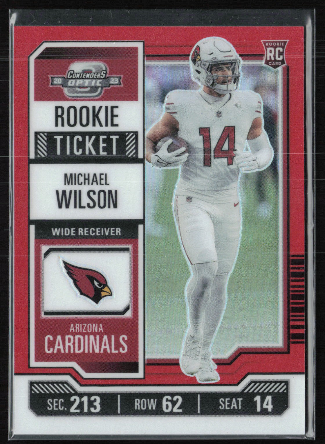 Michael Wilson RC Red /175 Rookie Ticket