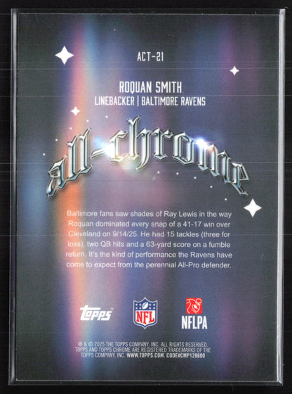 Roquan Smith All-Chrome