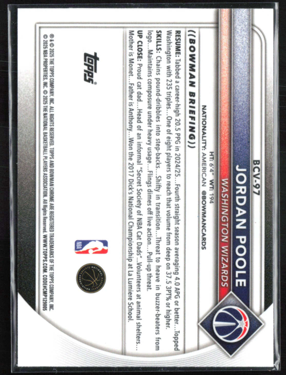 Jordan Poole Reptilian Refractor