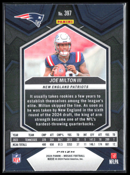 Joe Milton III RC Green Mosaic