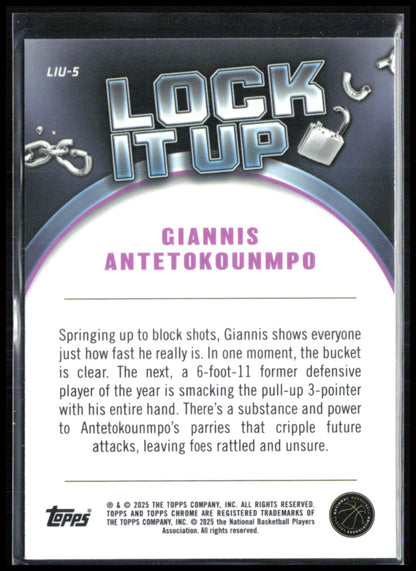 Giannis Antetokounmpo Lock it Up