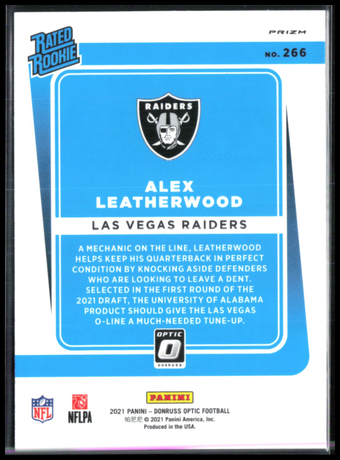 Alex Leatherwood RC Bronze
