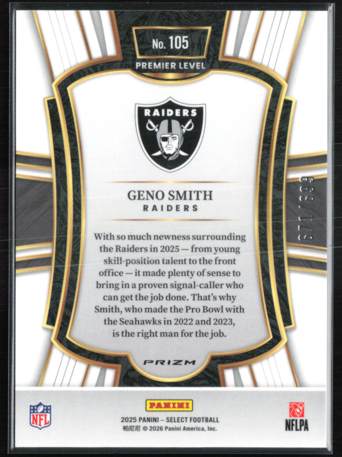 Geno Smith Neon Green Shock /699