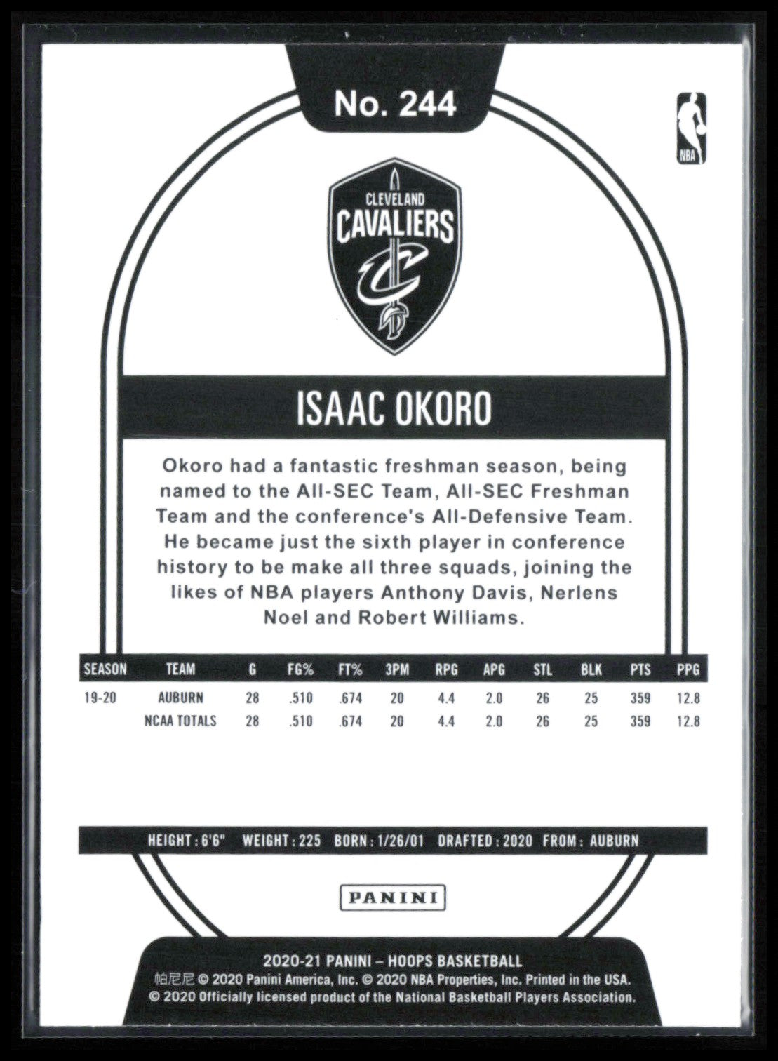 Isaac Okoro RC Teal Explosion