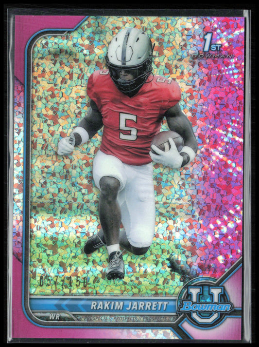 Rakim Jarrett 1st Bowman Pink Mini Diamond /150