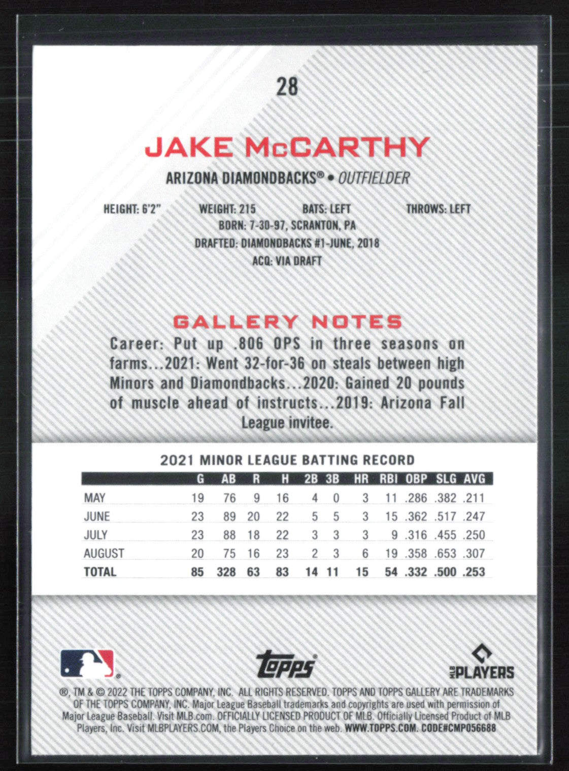 Jake McCarthy RC