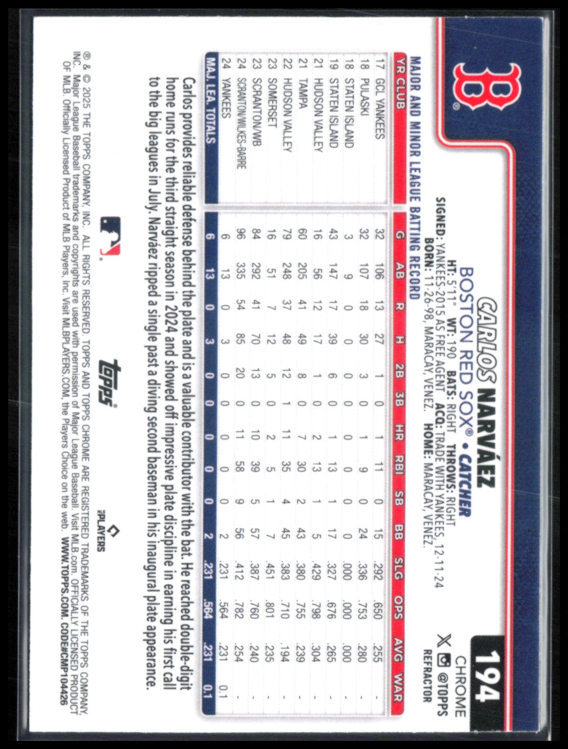 Carlos Narvaez RC Refractor