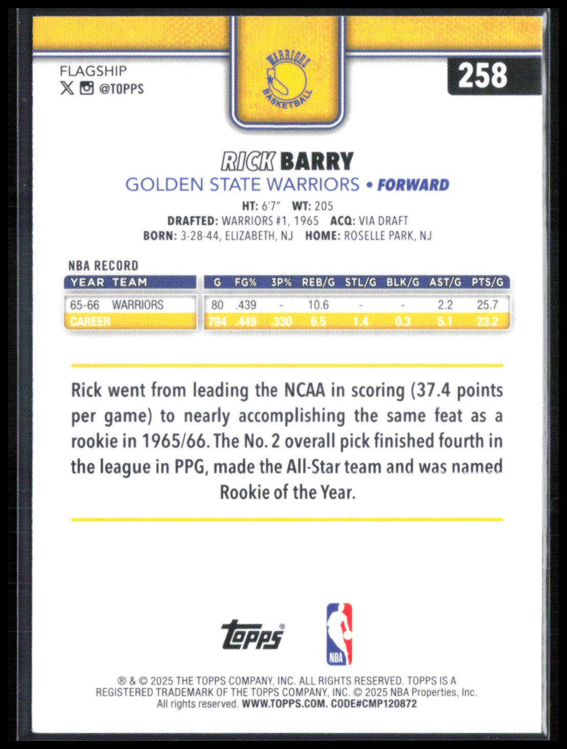 Rick Barry Foil