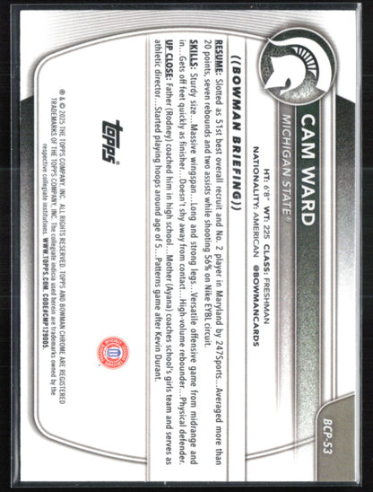 Cam Ward 1st Bowman Mojo
