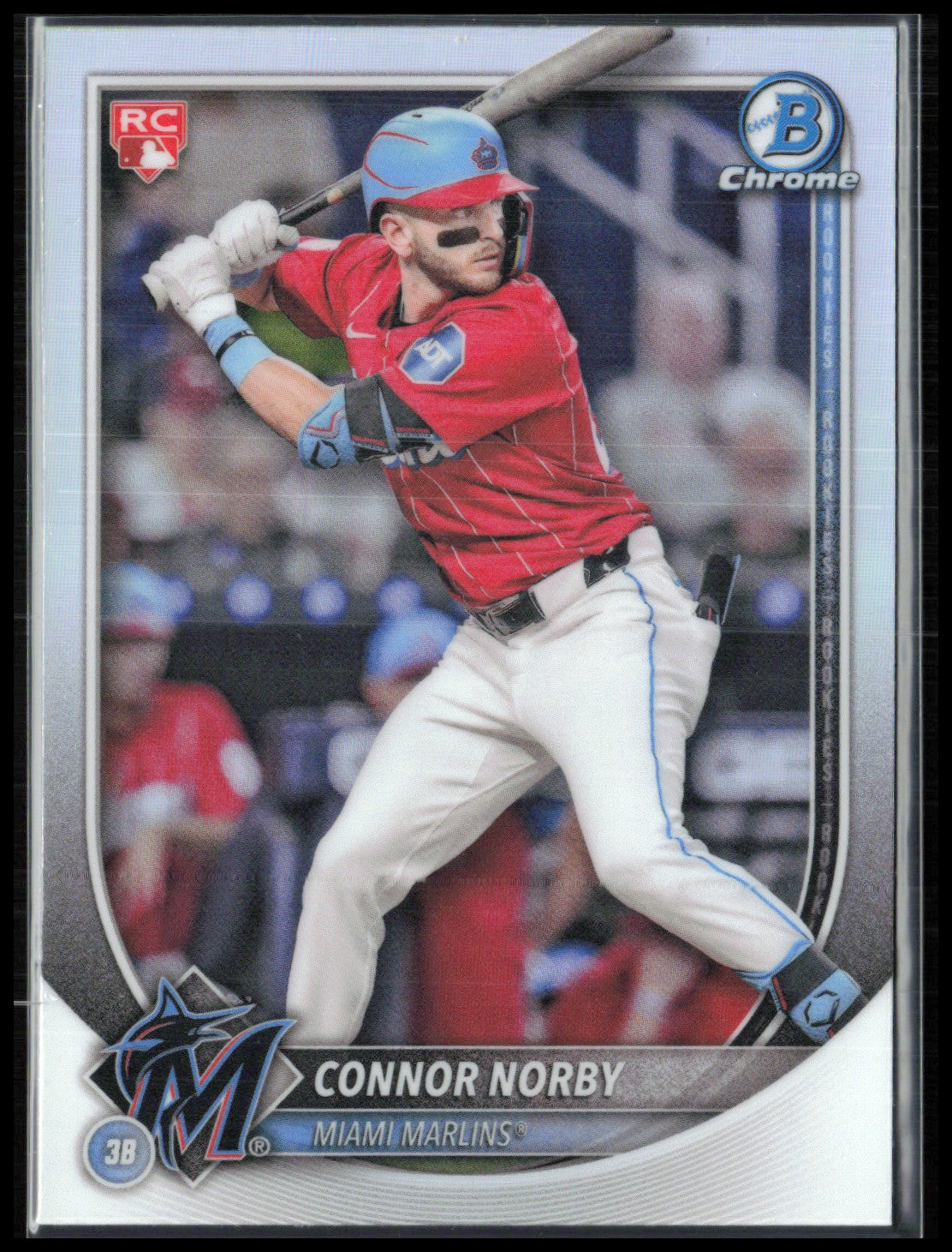 Connor Norby RC Red Rookie Logo