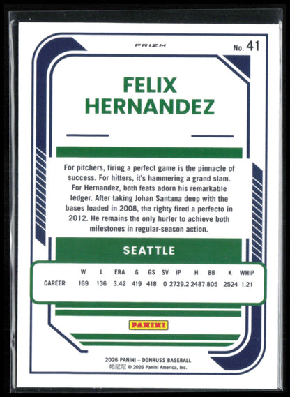 Felix Hernandez Blue Velocity