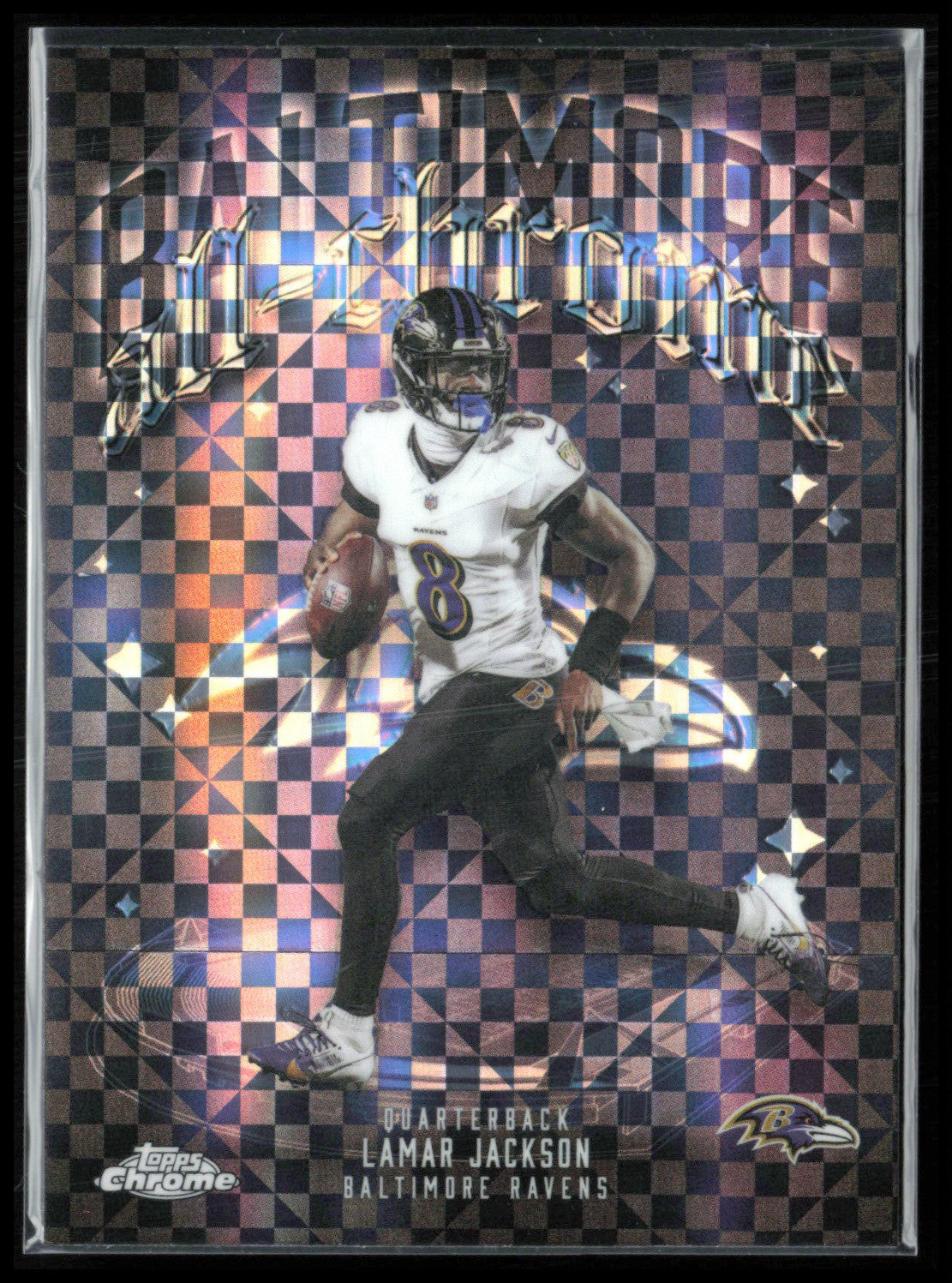 Lamar Jackson X-Fractor All-Chrome