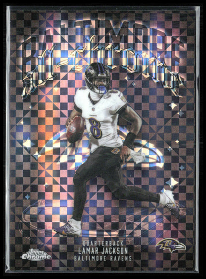 Lamar Jackson X-Fractor All-Chrome