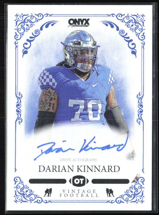 Darian Kinnard Auto Onyx Authenticated