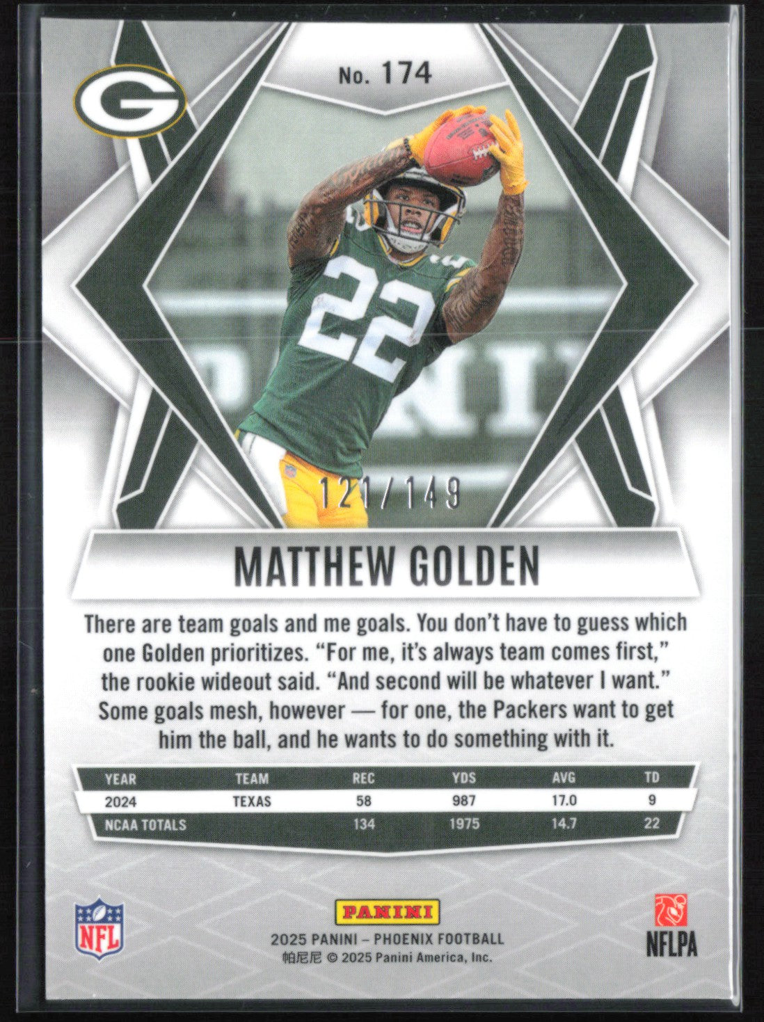 Matthew Golden RC /149