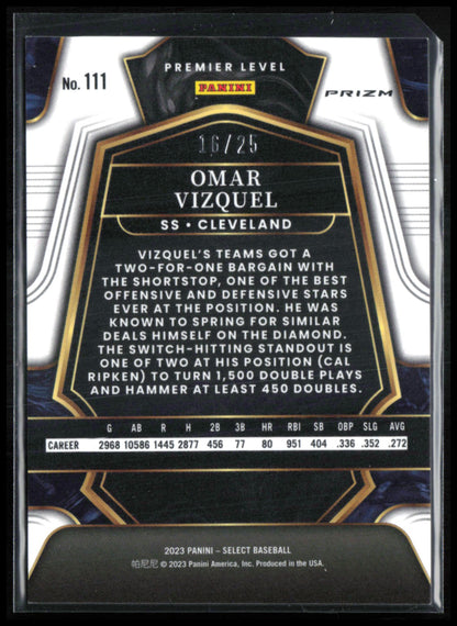 Omar Vizquel Tie-Dye /25 Premier Level