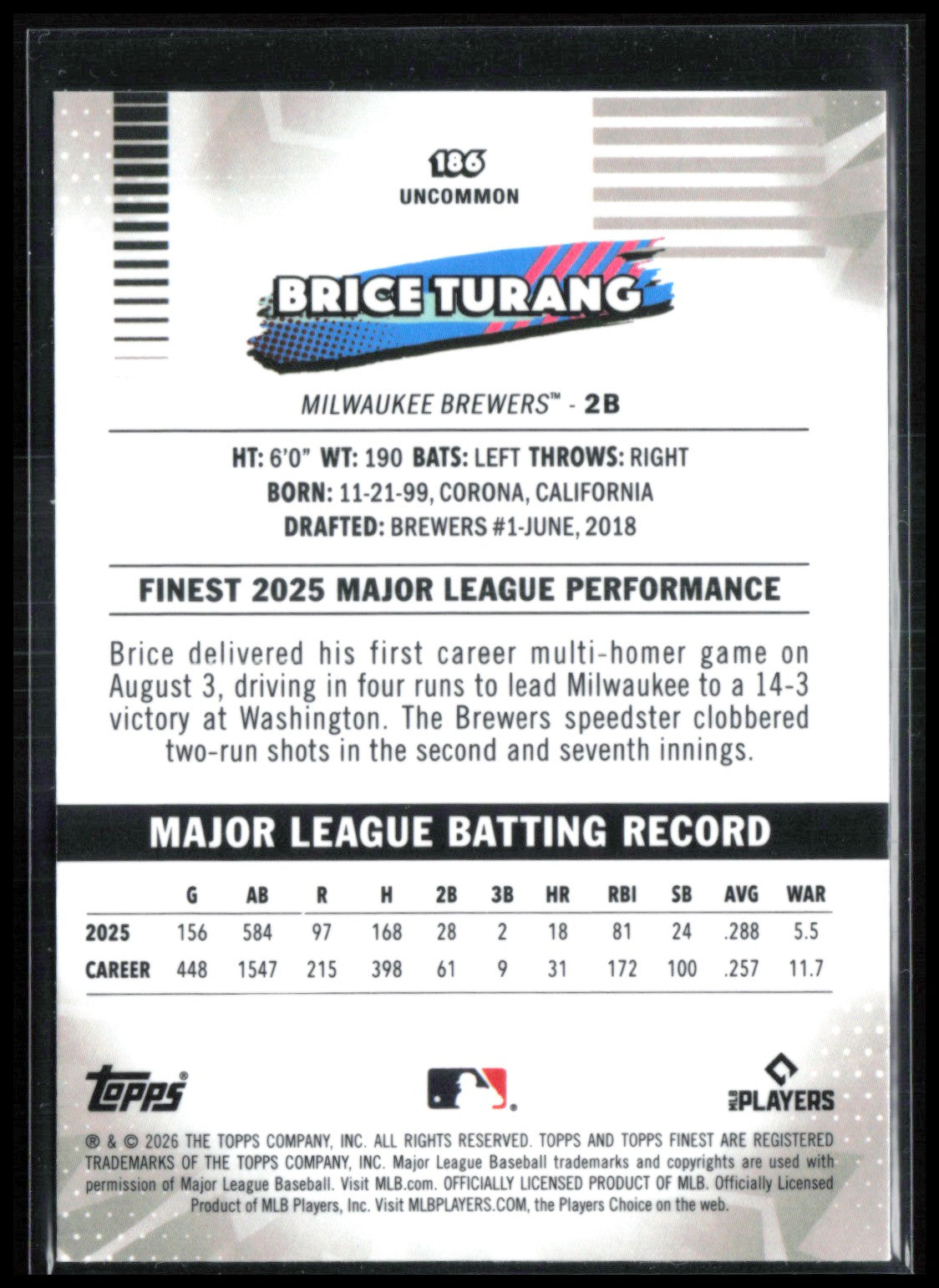 Brice Turang Mini Diamond